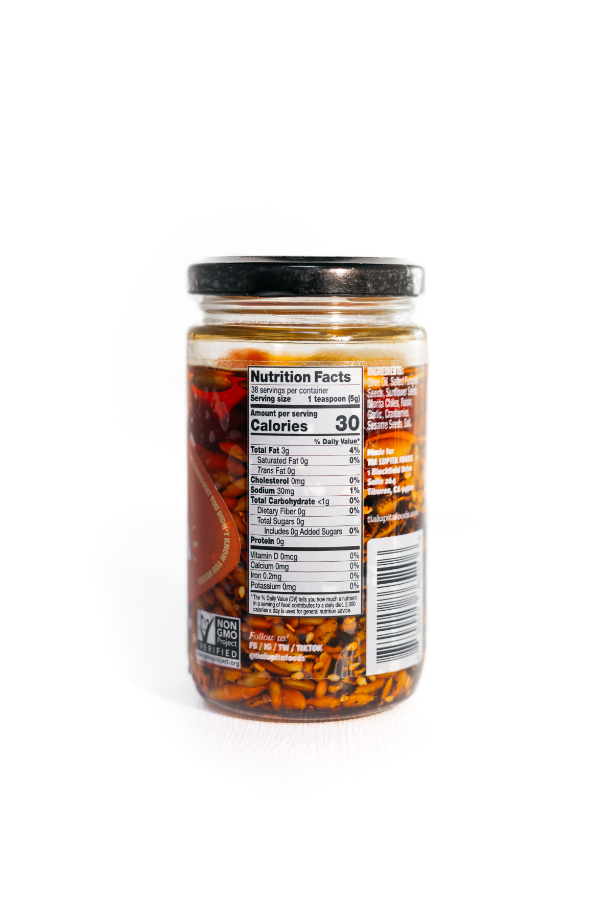 slide 2 of 2, Tia Lupita Foods Salsa Macha 7.5 oz, 7.5 oz