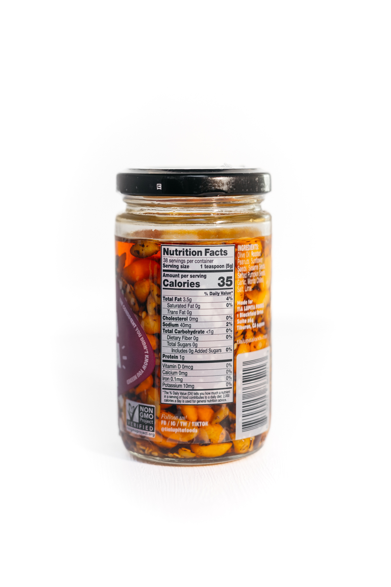 slide 2 of 2, Tia Lupita Foods Chilis/Peanuts/Pepitas Salsa Macha 7.5 oz, 7.5 oz