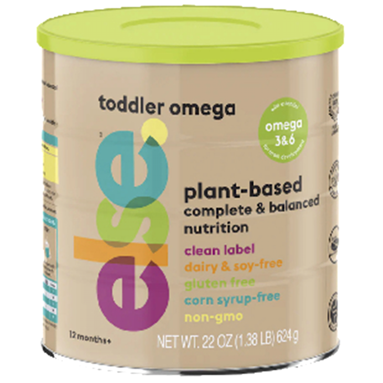 slide 1 of 3, Else Toddler Omega Plant-Based 1 Year+ Nutrition Drink 22 oz, 22 oz