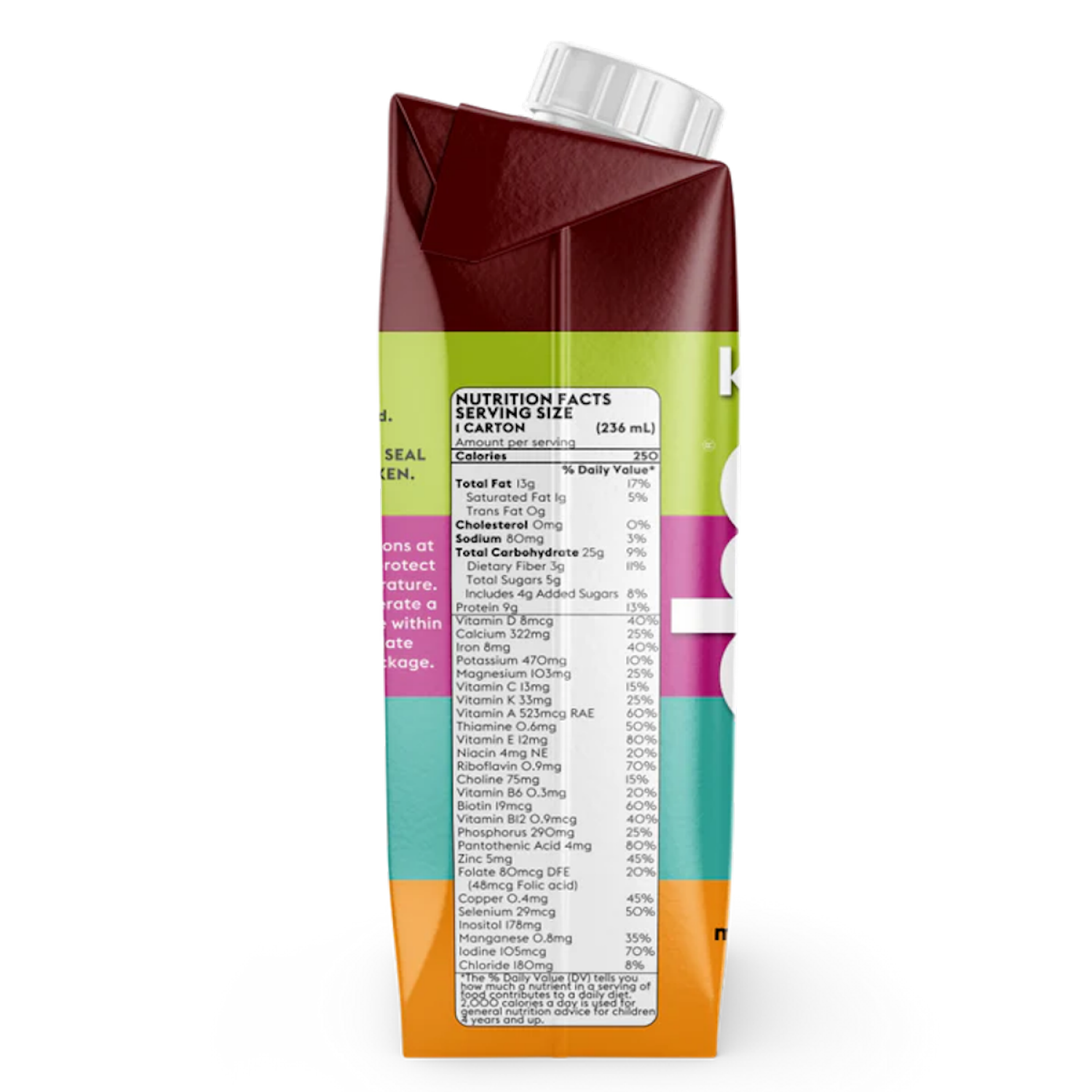 slide 2 of 2, Else Kids Plant-Powered Complete Nutrition Shake with Real Cocoa 4 - 8 fl oz Cartons, 4 ct