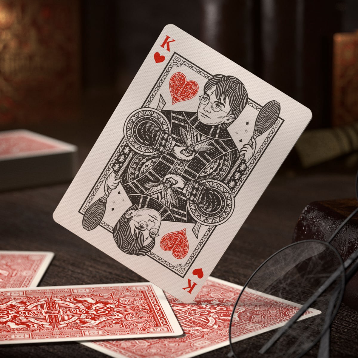 slide 21 of 25, Harry Potter (Gryffindor - Red) Playing Cards, 1 ct