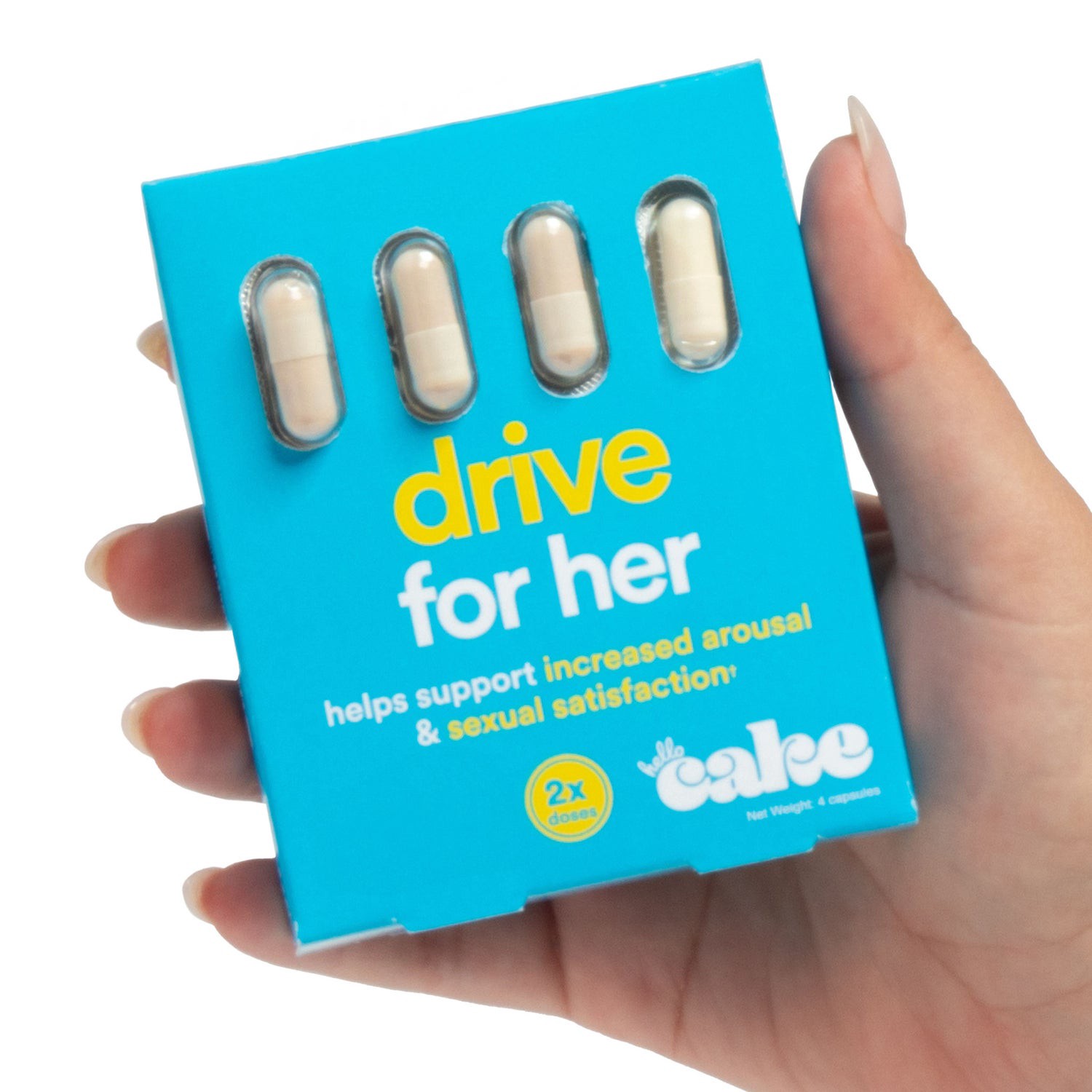 slide 4 of 10, Hello Cake Drive for Her - 4 Capsules, 4 ct