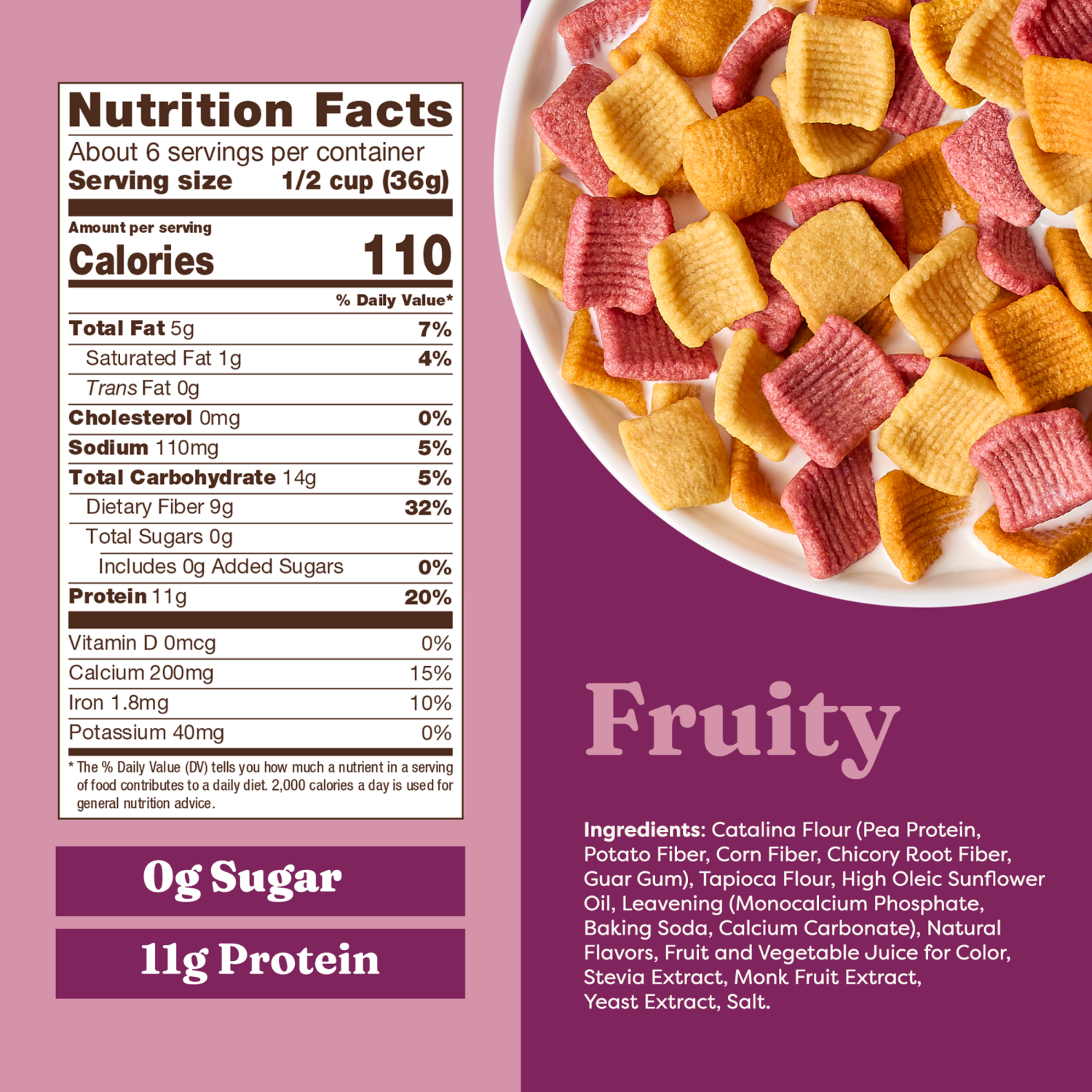 slide 3 of 6, Catalina Crunch Protein Cereal, Fruity 8 oz, 8 oz