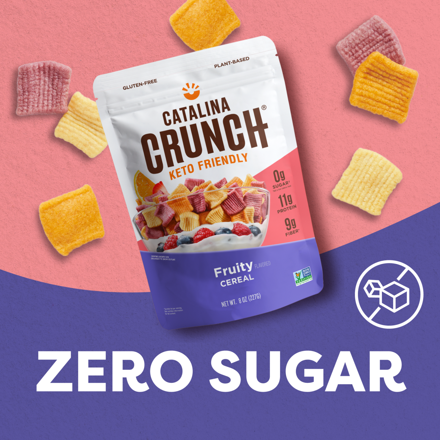 slide 5 of 6, Catalina Crunch Protein Cereal, Fruity 8 oz, 8 oz