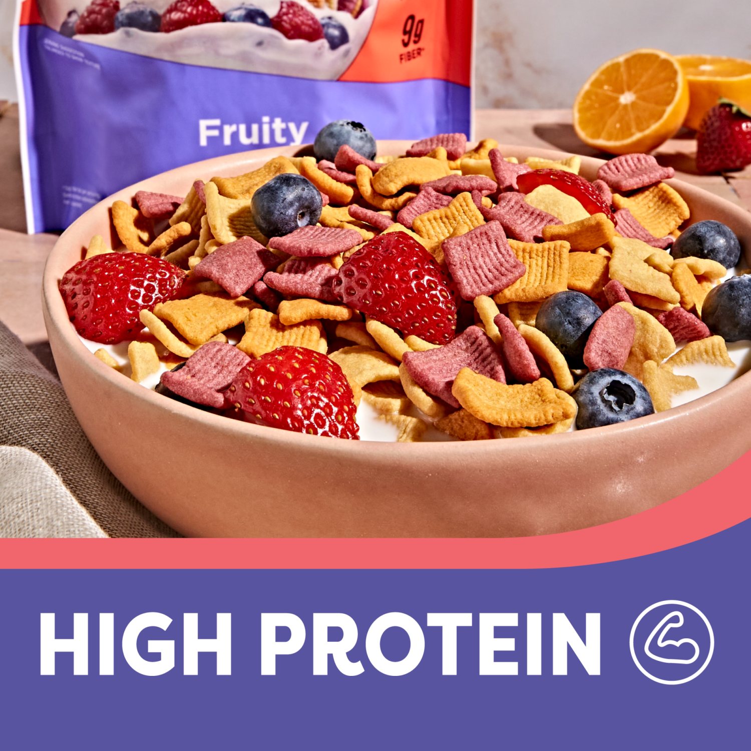 slide 6 of 6, Catalina Crunch Protein Cereal, Fruity 8 oz, 8 oz