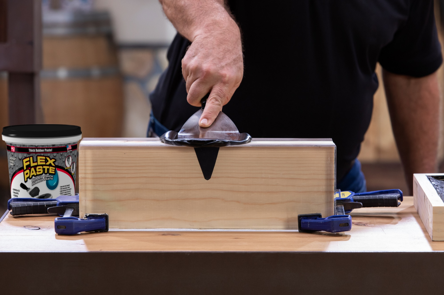 slide 4 of 5, Flex Seal Flex Paste Black, 1 lb