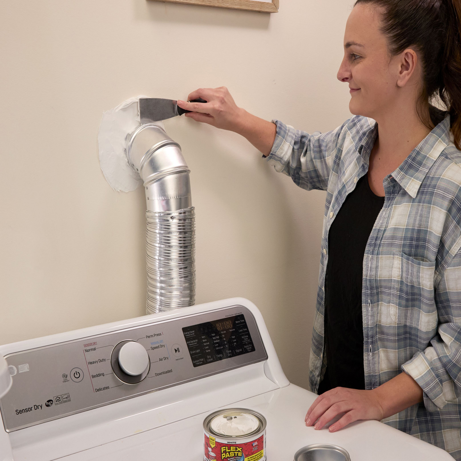 slide 3 of 6, Flex Seal Flex Paste White, 1 lb