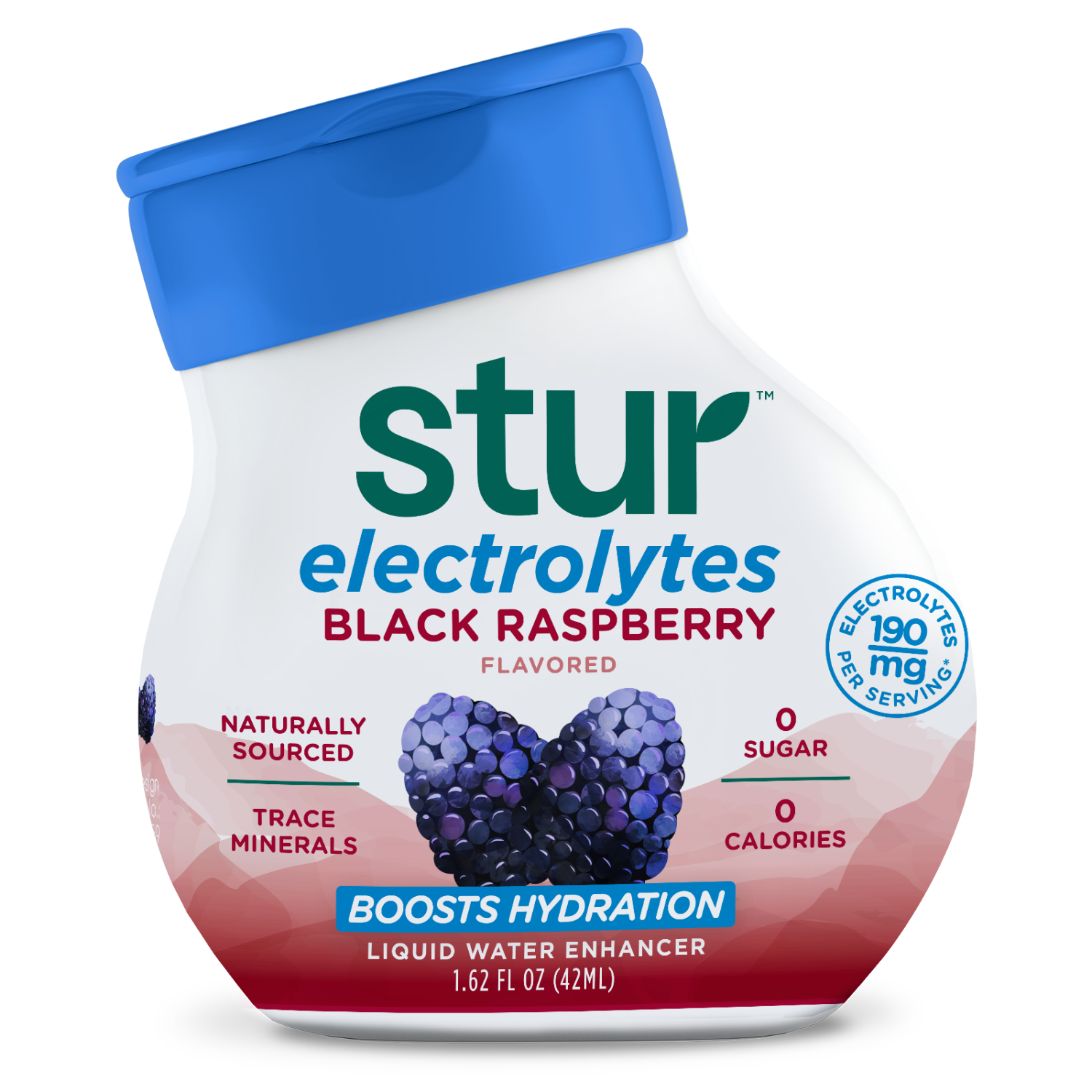 slide 1 of 1, Stur Zero Sugar Boost Hydration Black Raspberry Liquid Water Enhancer 1.62 fl oz, 1.62 fl oz