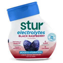 Stur Zero Sugar Boost Hydration Black Raspberry Liquid Water Enhancer 1.62 fl oz