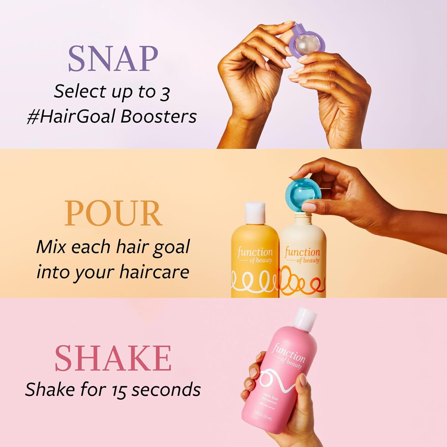 slide 2 of 6, Function of Beauty® Strengthen Hair Goal Booster Shots with Pea Sprout Extract, 2 ct