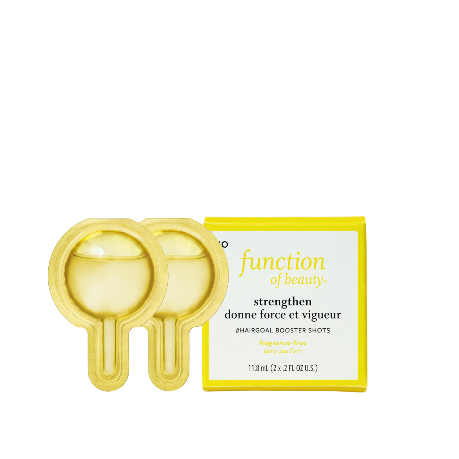 slide 1 of 6, Function of Beauty® Strengthen Hair Goal Booster Shots with Pea Sprout Extract, 2 ct