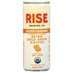 Rise Brewing Co Coffee Nitro Cold Brew Salted Caramel - 7 Fl. Oz.