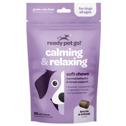 Ready Pet Go Calm & Relax Chews, Bacon Cheese flavor