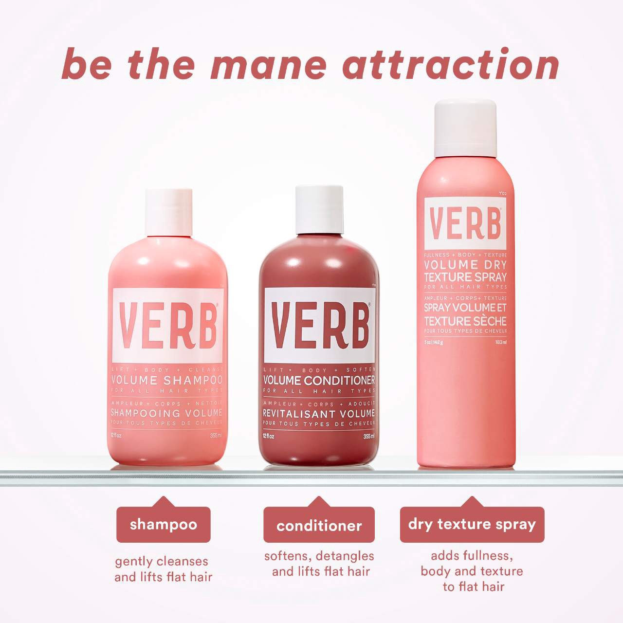 slide 6 of 7, Verb Volumizing Texture Spray with Light Hold 5 oz/ 182 mL, 