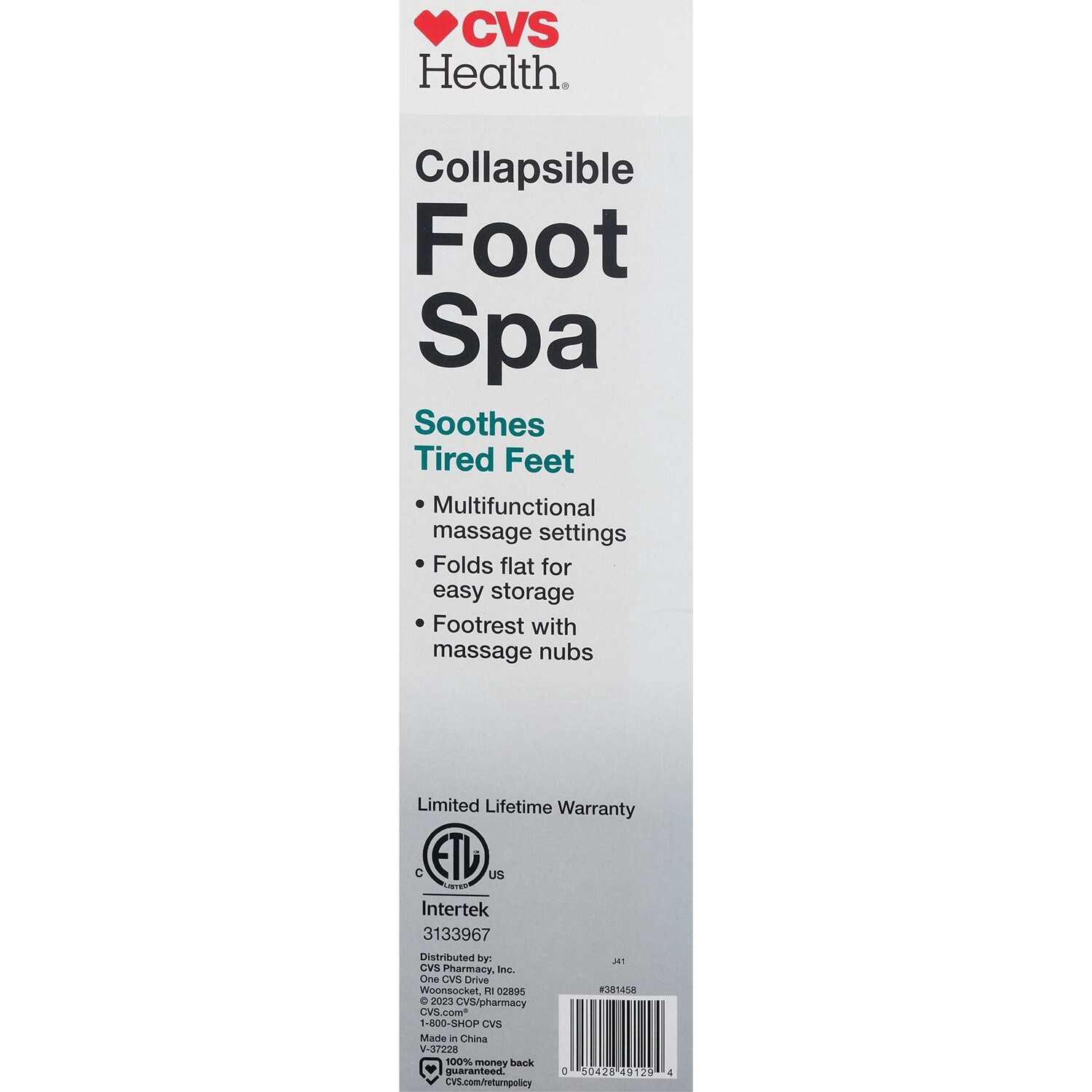 slide 3 of 5, CVS Health Relaxing Foot Spa, Foldable To Save Space, 1 ct