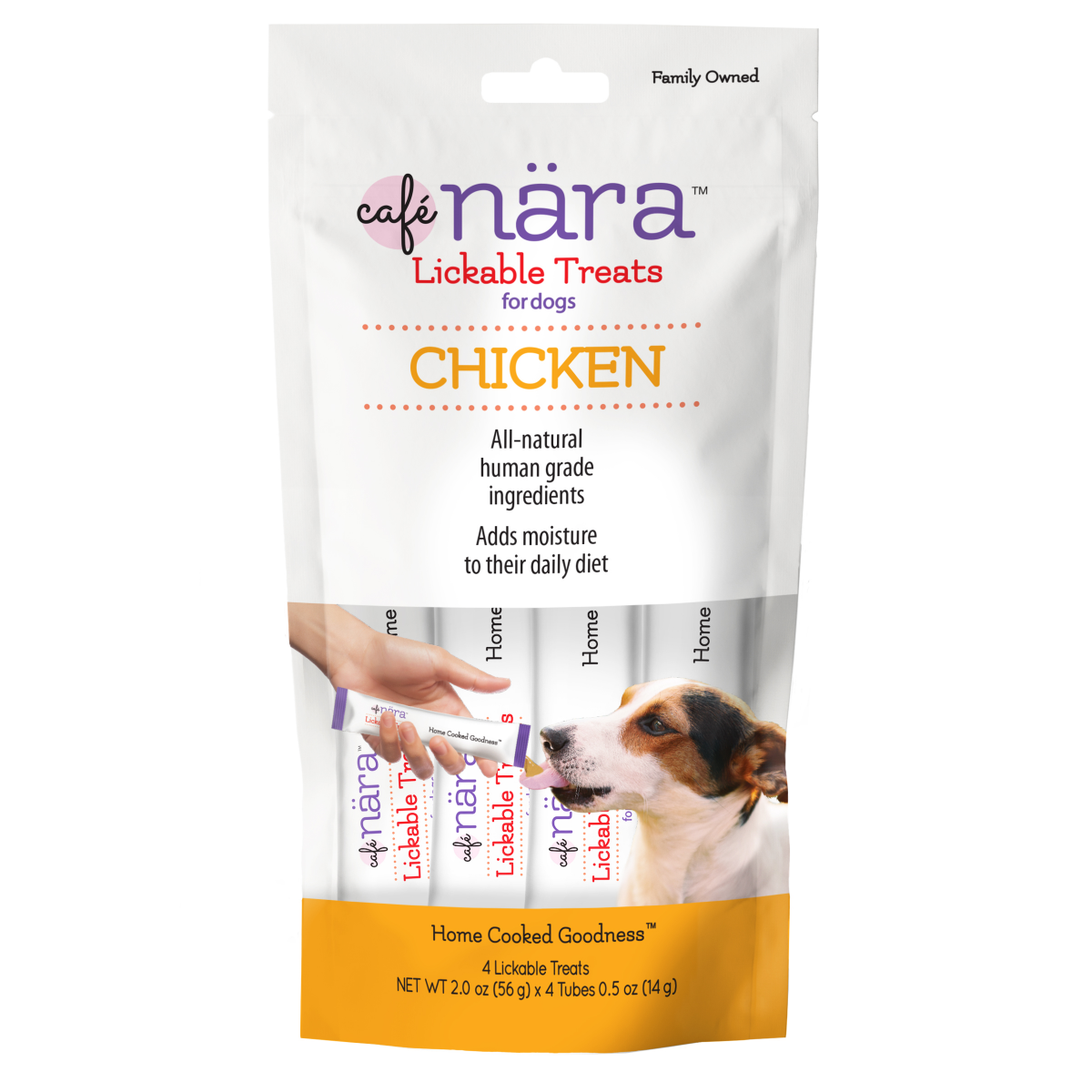 slide 1 of 5, CAFE NARA Café Nara Chicken Lickable Treat for Dogs, 2 oz