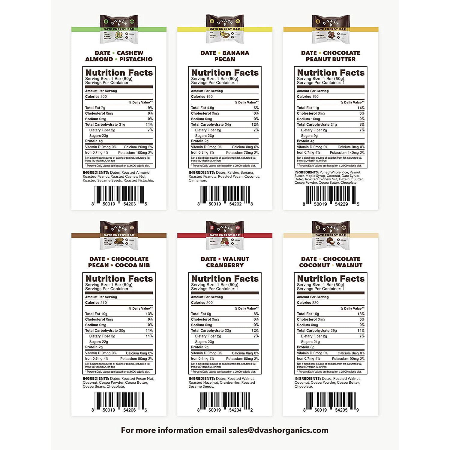 slide 3 of 3, Date Energy Bars - Cashew, 1 ct