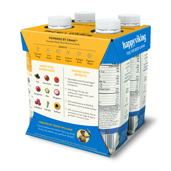 Happy Viking Ready to Drink Plant Based Protein Superfood Shakes