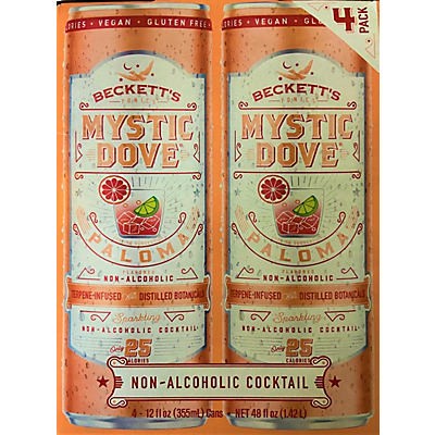 slide 1 of 1, Beckett's Mystic Dove Sparkling Non Alcoholic Cocktail 12 oz Cans, 4 ct