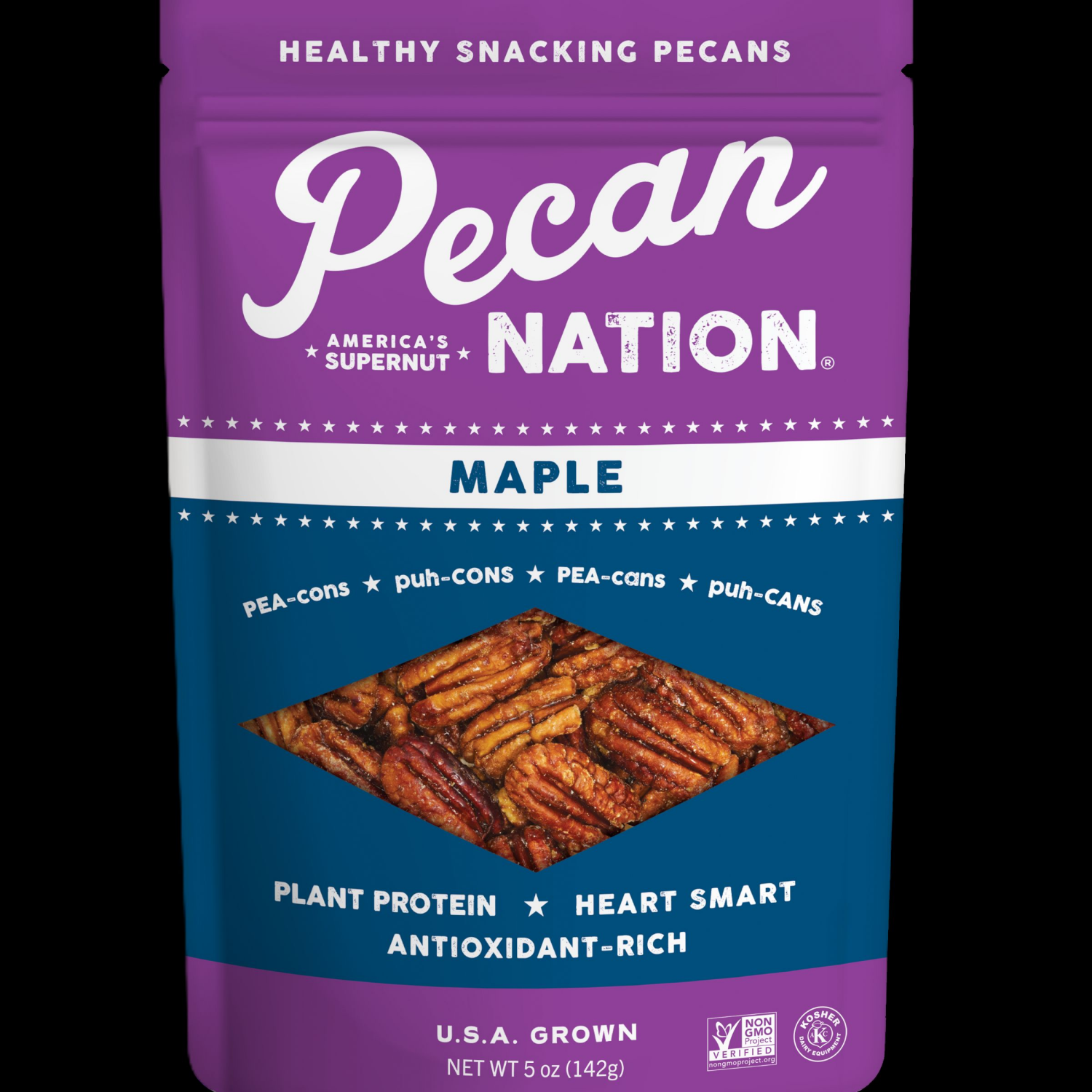 slide 1 of 2, Pecan Nation Maple Pecans 5oz, 5 oz