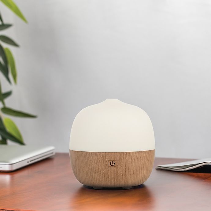 slide 3 of 3, SpaRoom Hugo Smart App-Enabled Essential Oil Diffuser - White/Brown, 1 ct