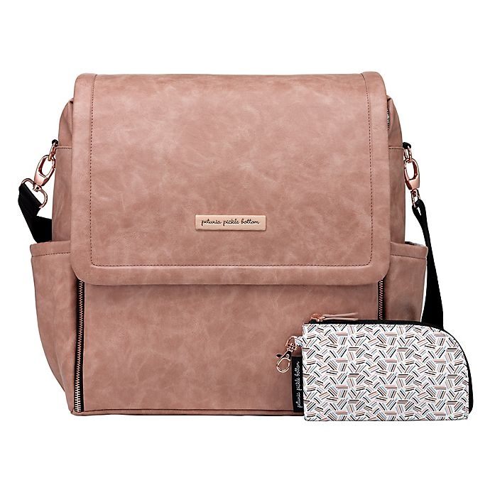 slide 1 of 8, Petunia Pickle Bottom Boxy Backpack Diaper Bag - Dusty Rose Leatherette, 1 ct