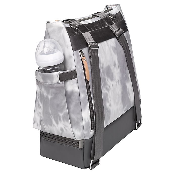 slide 7 of 9, Petunia Pickle Bottom Pivot Diaper Backpack - Swirl Tie Dye Grey, 1 ct