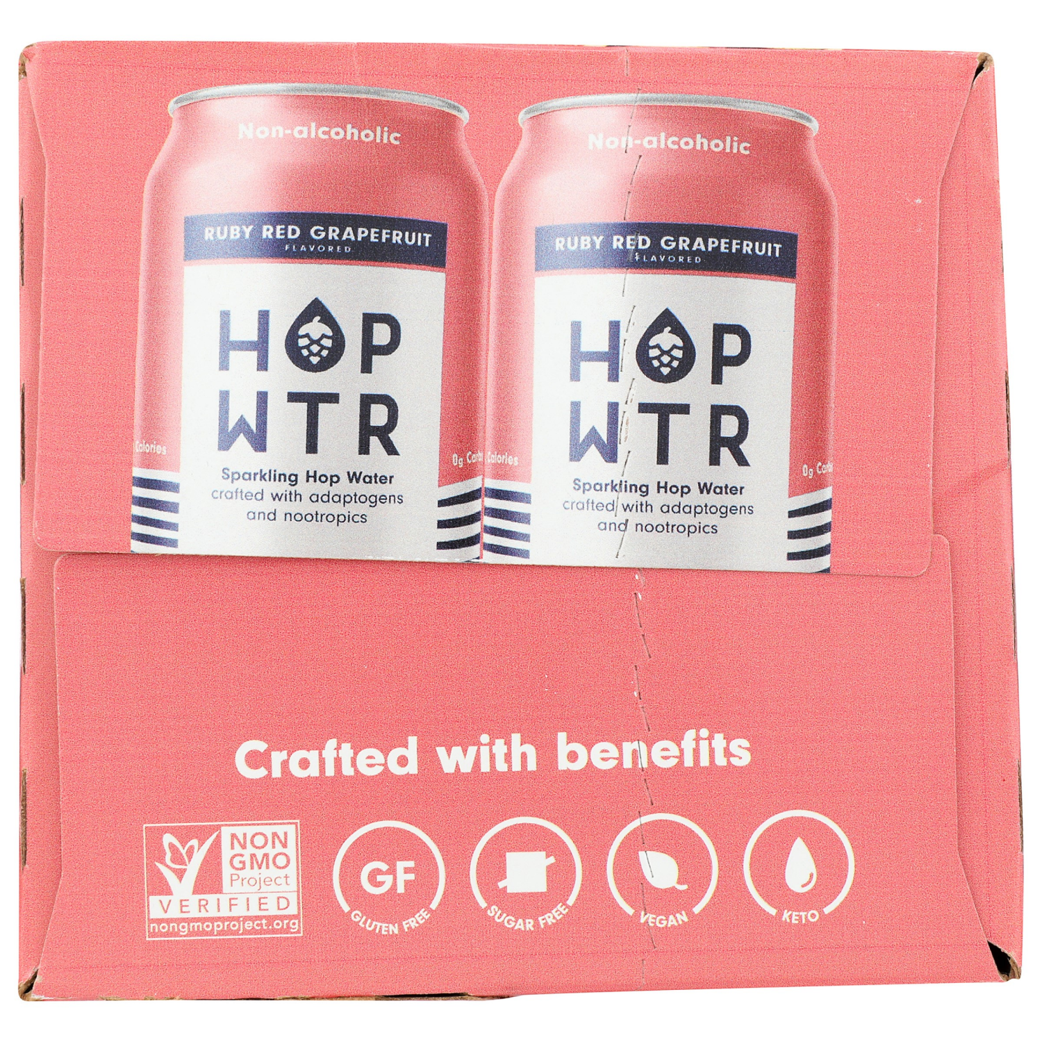 slide 4 of 4, Hop Water-Grapefruit, 6 ct; 12 oz