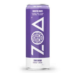 ZOA Zero Sugar Frosted Grape Energy Drink 12 fl oz