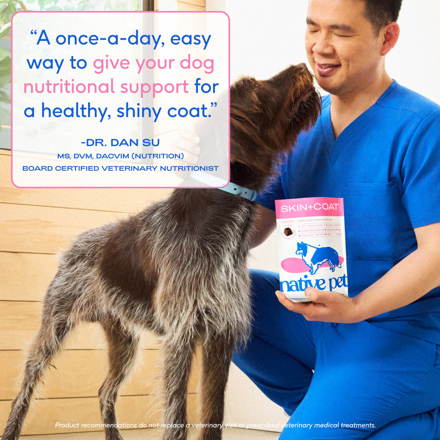 slide 3 of 8, Native Pet Skin & Coat Chews with Omega-3 Skin & Coat Supplement for Dogs, 30ct, 30 ct