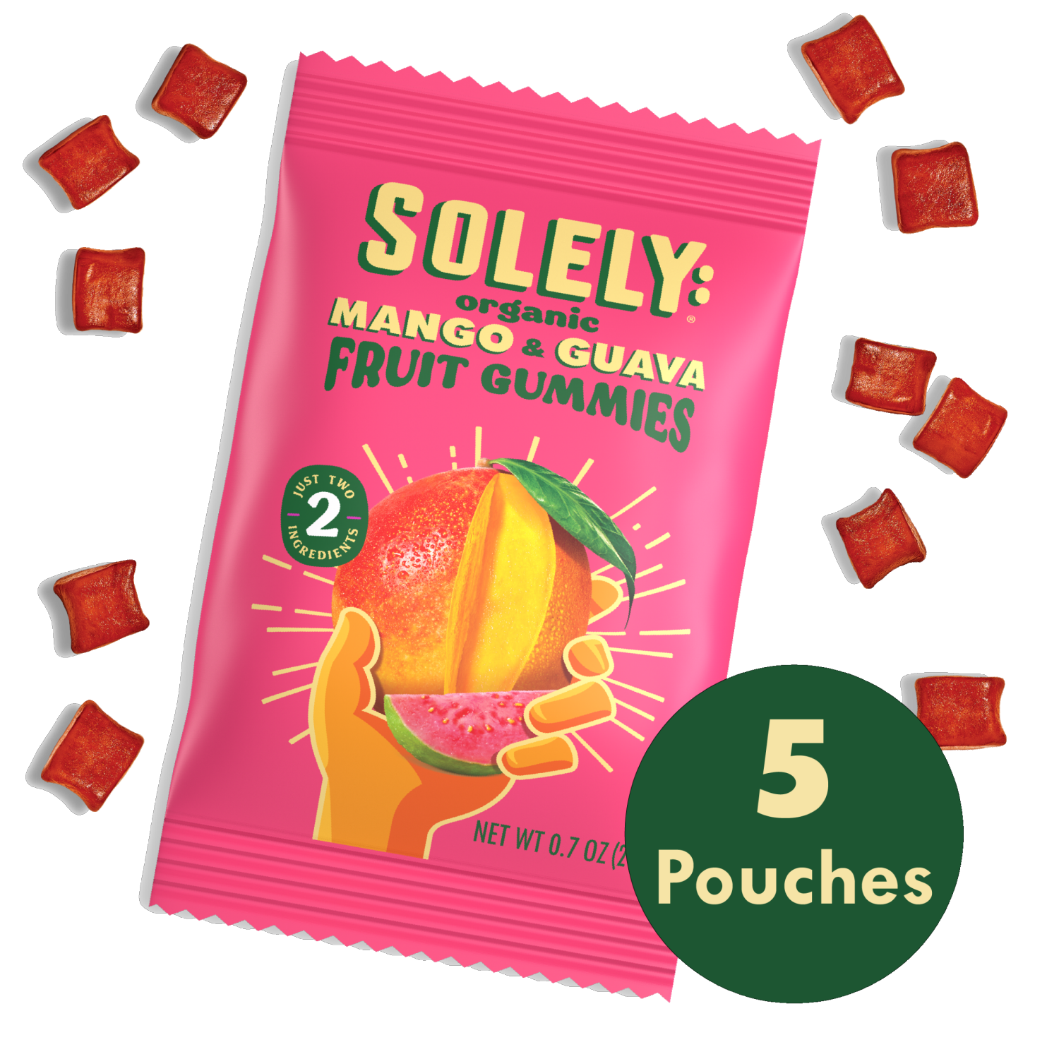 slide 2 of 3, Solely Fruit Gummies Mango Guava - 3.5 Oz, 3.5 oz