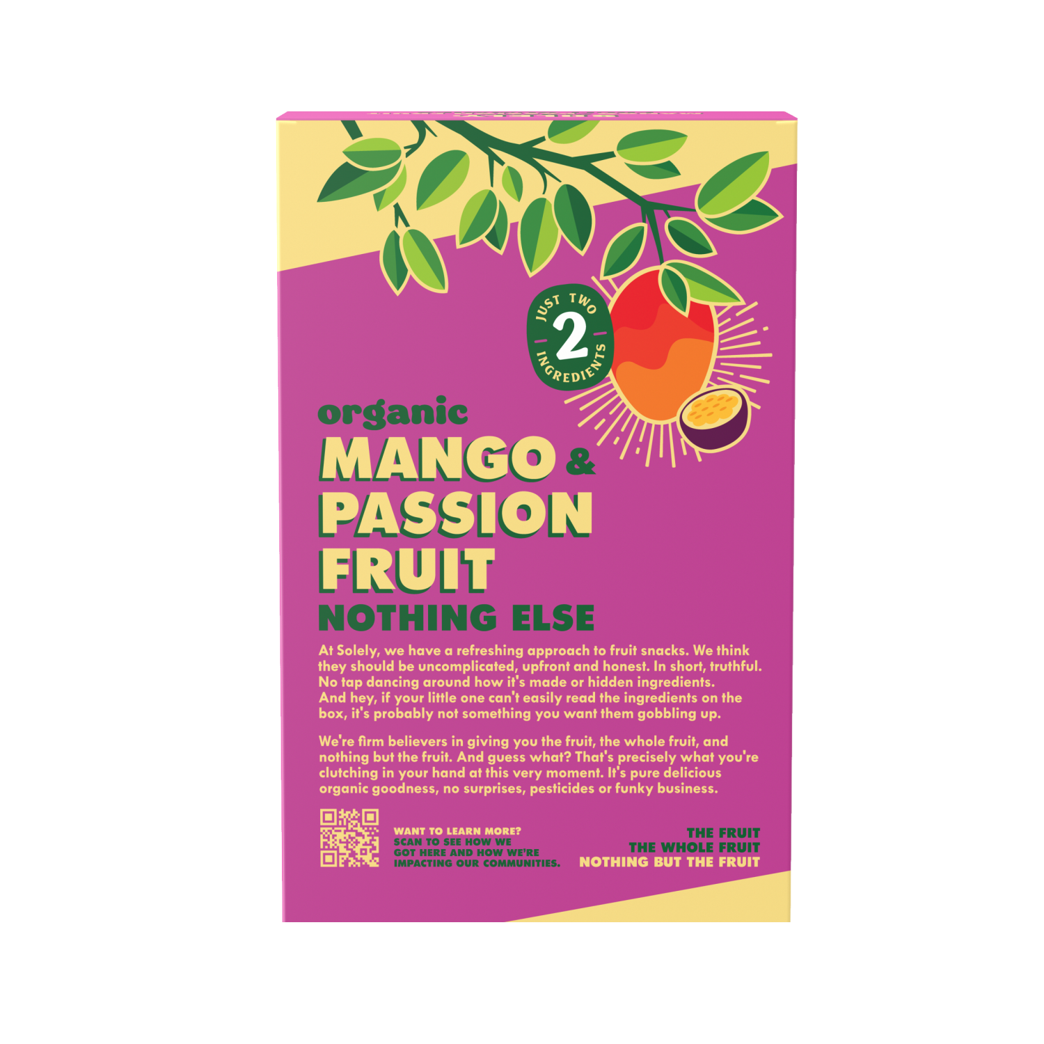 slide 2 of 2, Solely Organic Mango & Passion Fruit Fruit Gummies 5 - 0.7 oz Bags, 5 ct