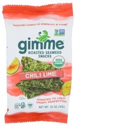 gimMe Organic Roasted Chili Lime Seaweed Snacks 0.35 oz