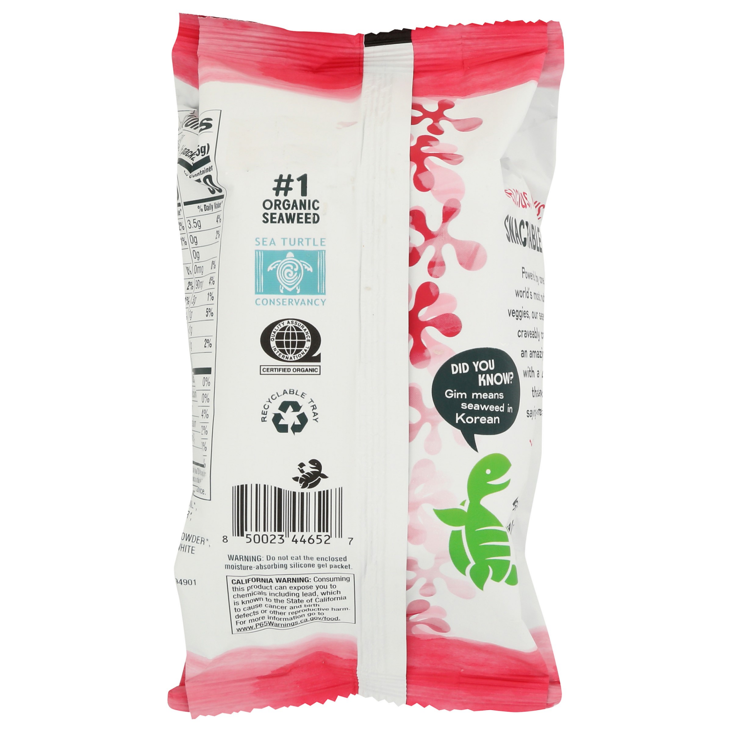 slide 2 of 4, gimMe Organic Roasted Seaweed Snack Korean BBQ - 0.32oz, 0.32 oz