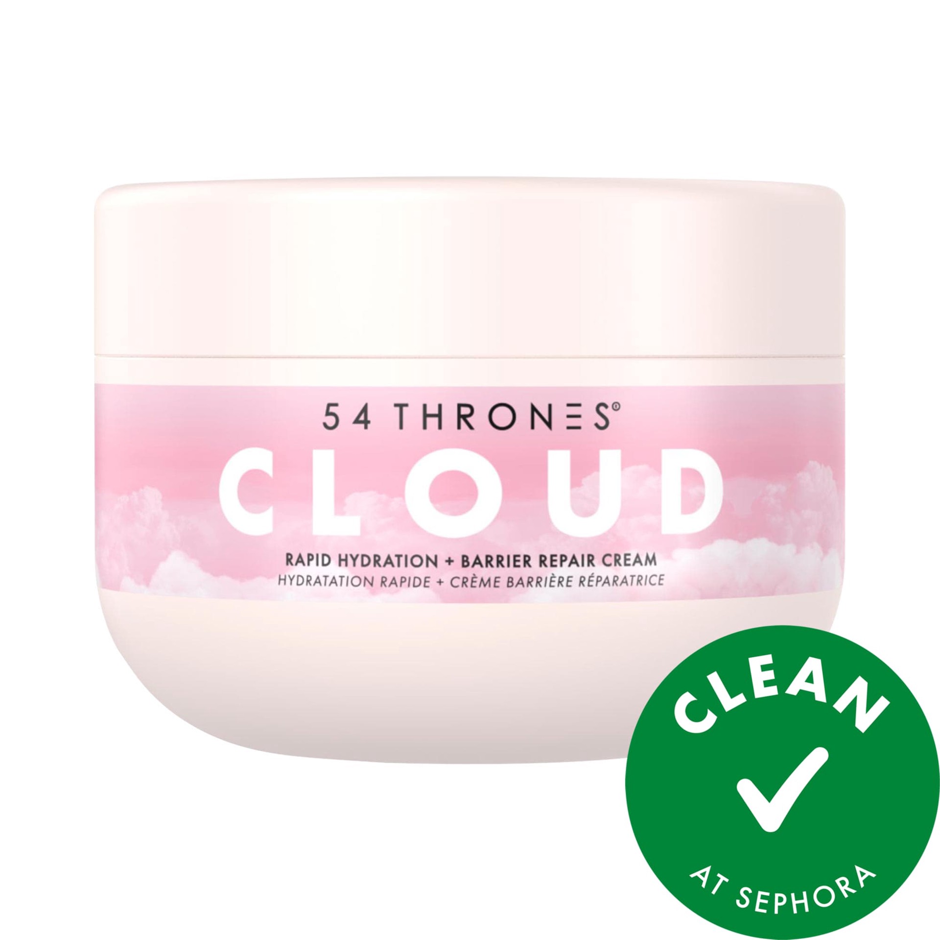 slide 1 of 8, 54 Thrones Barrier Repair Cloud Body Cream with Peptides + Hyaluronic Acid Rose Hibiscus, 5 oz ; 150 ml