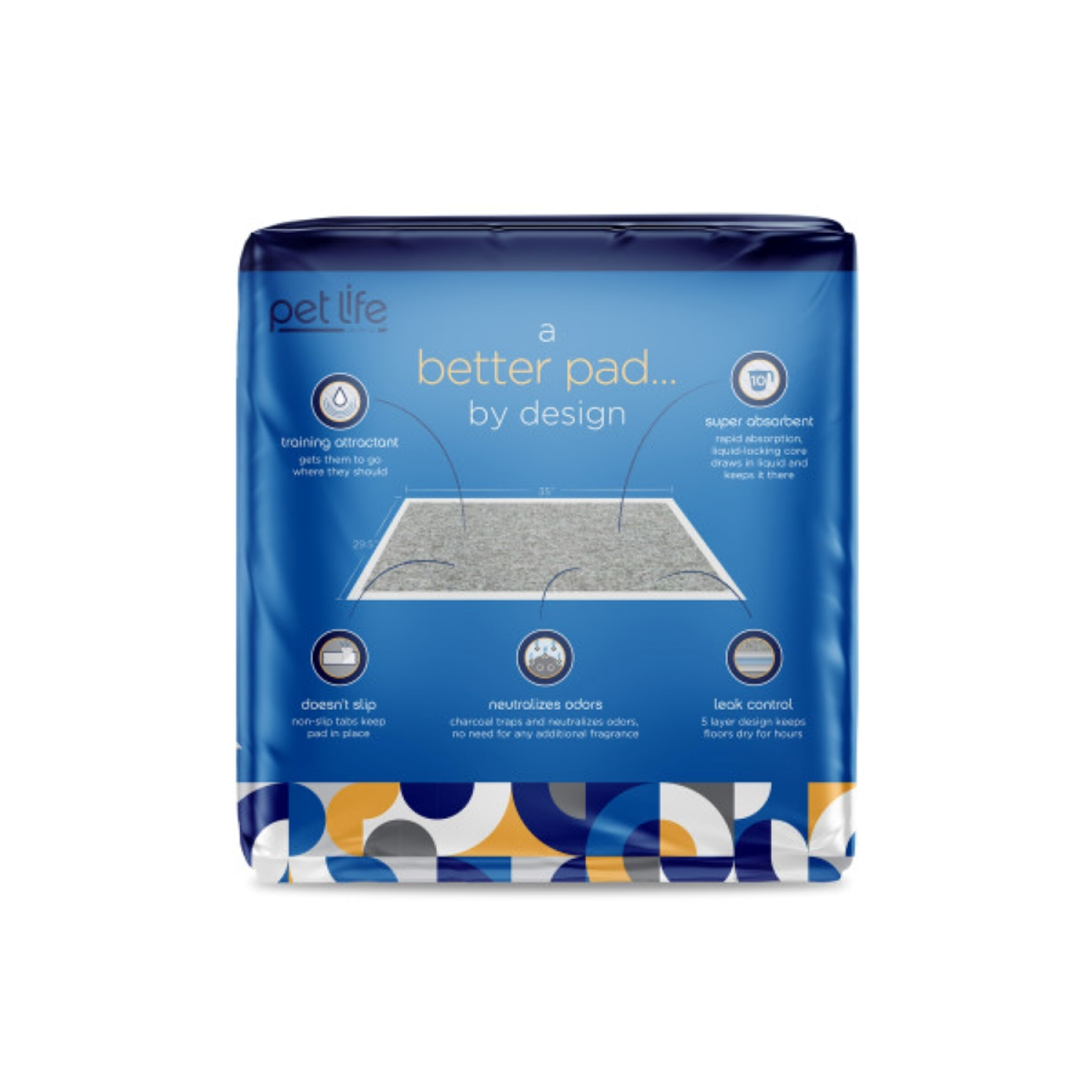 slide 2 of 6, Pet Life Unlimited Odor Controlling Training Pads with Charcoal for Dogs - XXL - 15ct, 15 ct