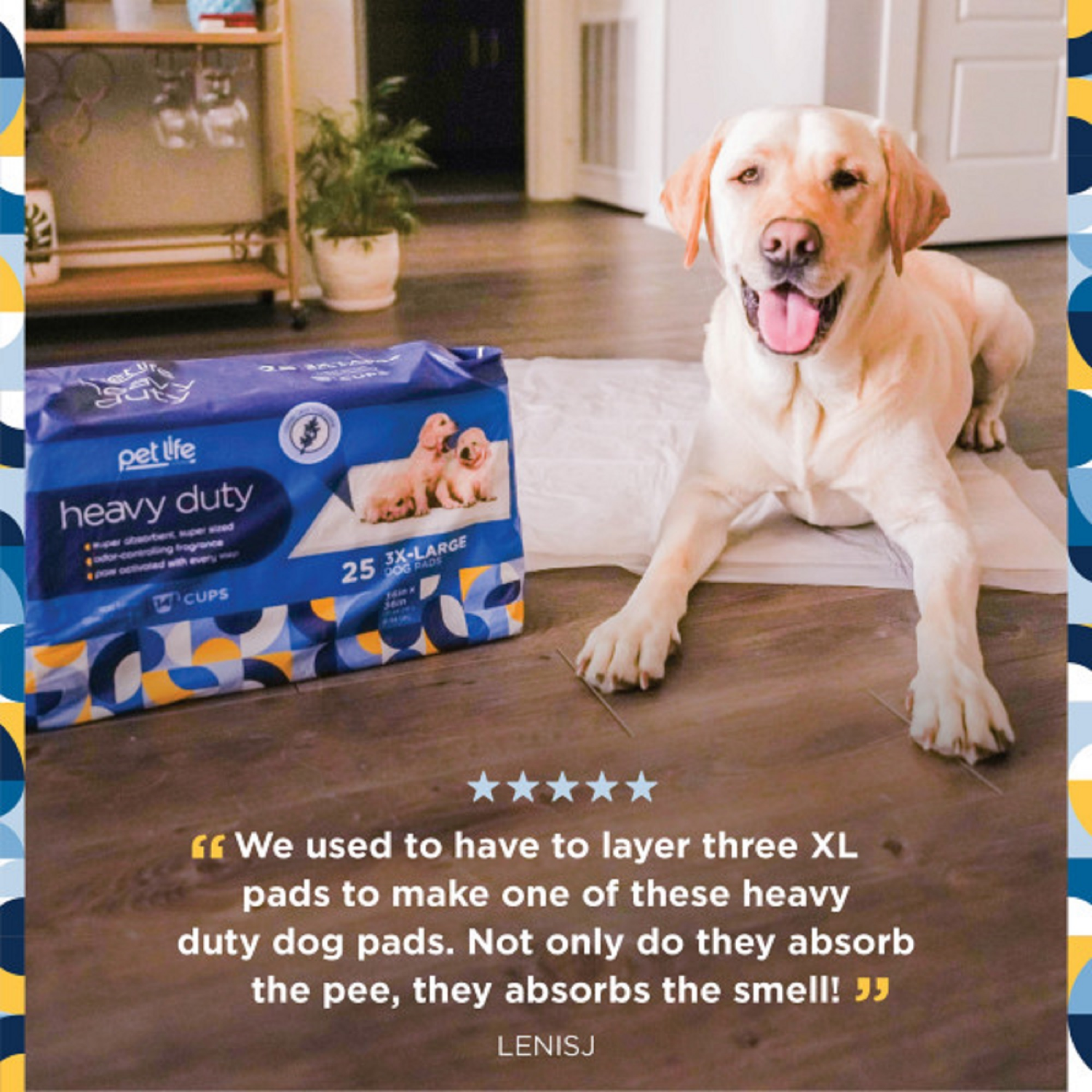 slide 2 of 5, Pet Life Unlimited Dog Pads, Heavy Duty, 3XL, 25ct, 25 ct