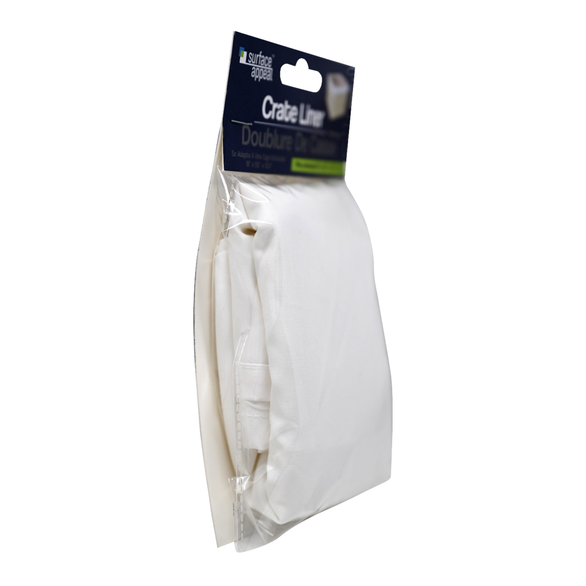 slide 3 of 3, Demis Crate Liner for 18in Crate White, 18 in