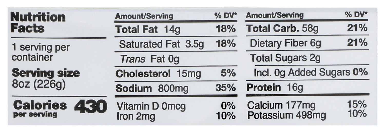 slide 2 of 3, Vista Hermosa Hand-Rolled Mild Medium Spicy Bean & Oaxaca Cheese Burrito Buena 8 oz, 8 oz
