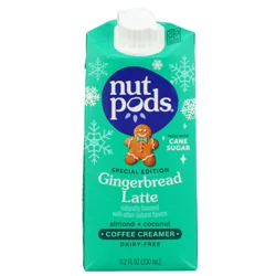 Nutpods Gingerbread Latte Non Dairy Coffee Creamer, Sweetened With Organic Cane Sugar