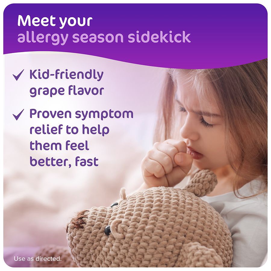 slide 4 of 5, Dimetapp 6+ Yrs Children's Grape Flavored Cold & Cough 24 Chewable Tablets, 24 ct
