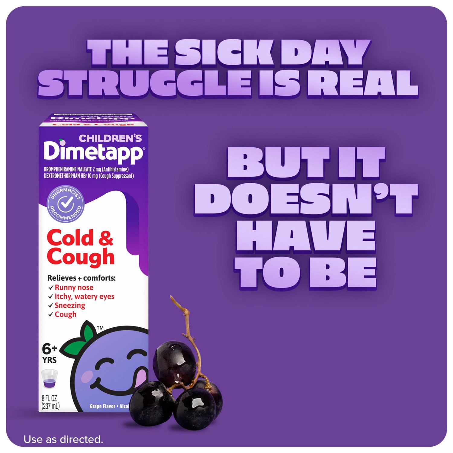 slide 8 of 9, Children's Dimetapp Cold & Cough, 8 Oz, 8 oz