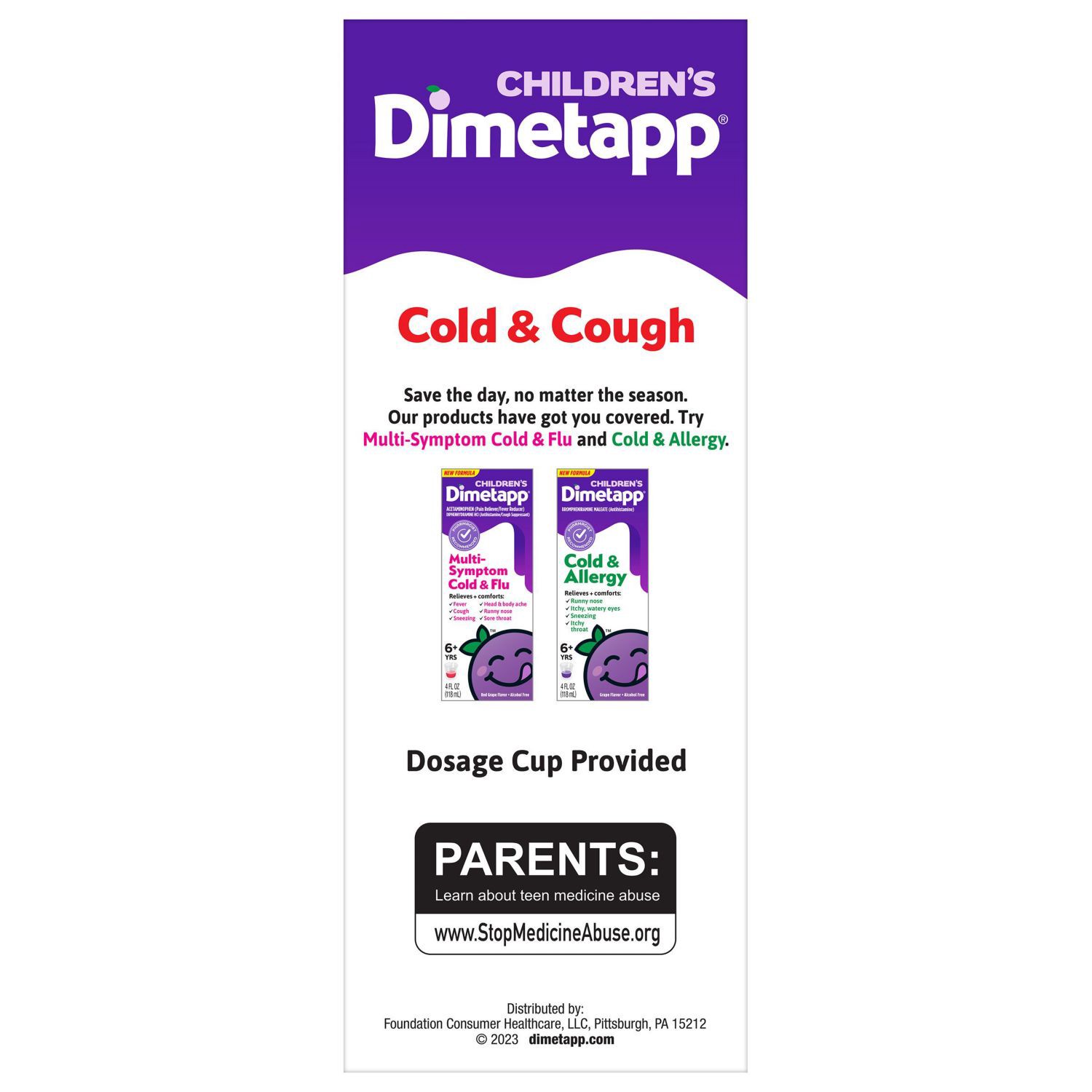 slide 3 of 9, Children's Dimetapp Cold & Cough, 8 Oz, 8 oz