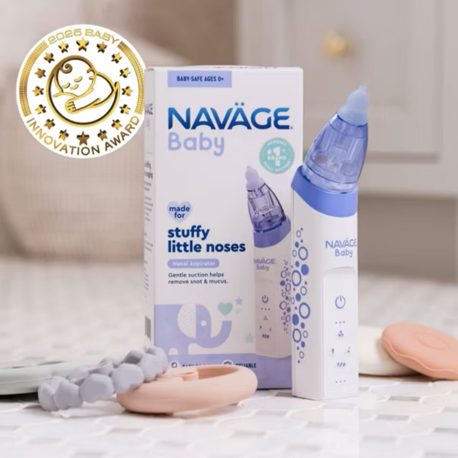 slide 3 of 4, Naväge Baby Nasal Aspirator 1 Each, 10 ct
