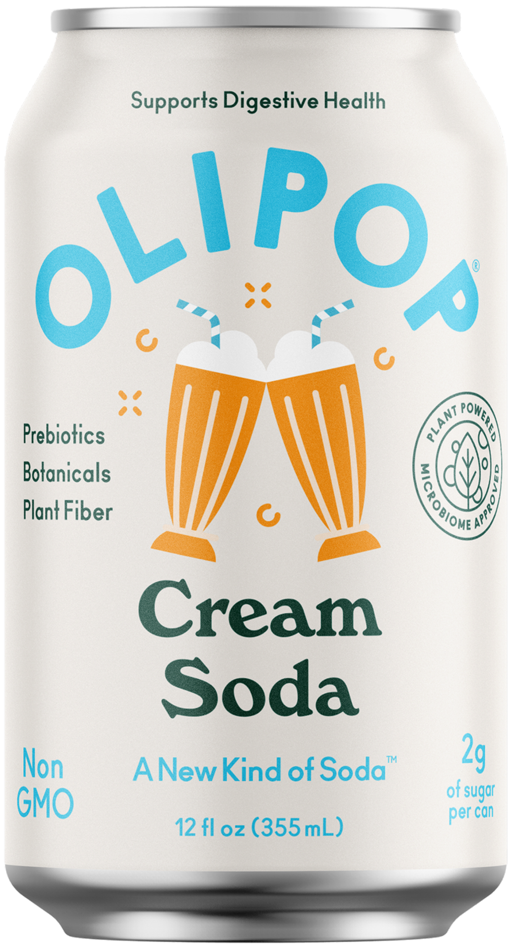 slide 1 of 3, Olipop Sparkling Tonic Cream Soda, 12 Oz, 12 oz