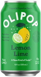 Olipop Sparkling Tonic Lemon Lime, 12 Oz