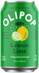 OLIPOP Lemon Lime, A New Kind of Soda 12 fl oz