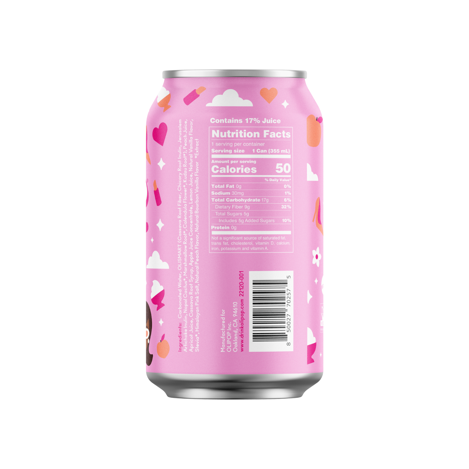 slide 2 of 2, Olipop Tonic Sprklg Pchs N Crm- 12 fl oz, 12 fl oz