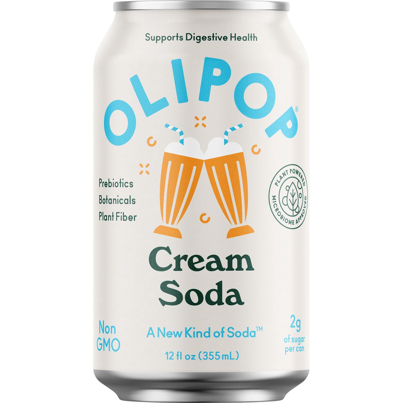 slide 1 of 1, Olipop Prebiotic Soda - Cream Soda, 12 oz