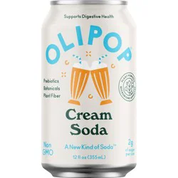 Olipop Prebiotic Soda - Cream Soda